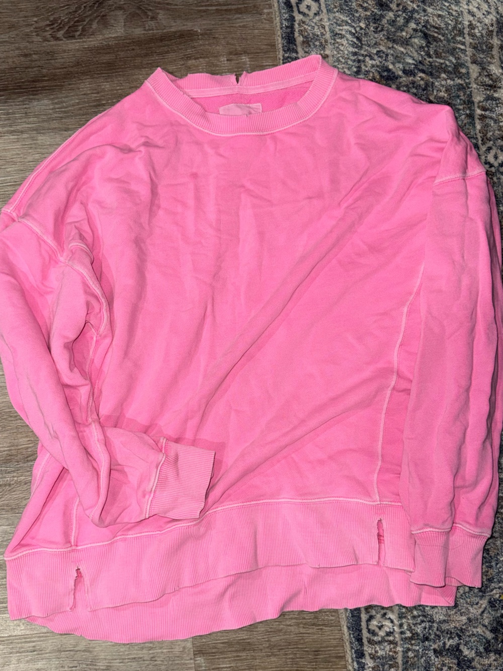 Aerie Bright Pink Crewneck Sweatshirt